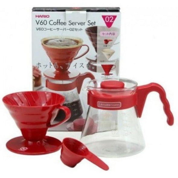 V60 Brewing Kit Rojo - Hario