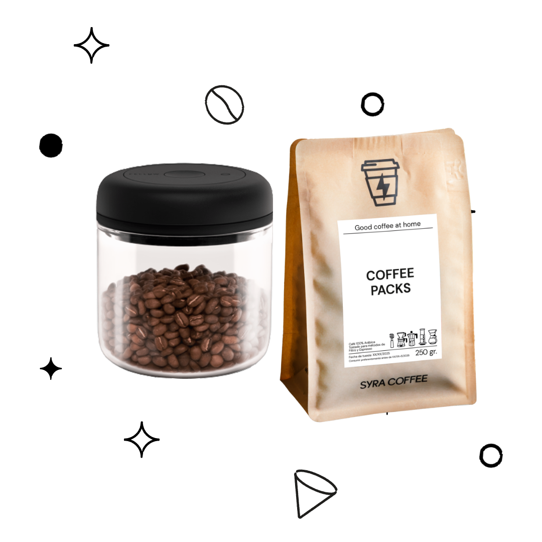 Pack Recipiente Atmos + Café