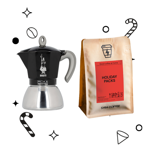 Pack Cafetera Italiana Inducción